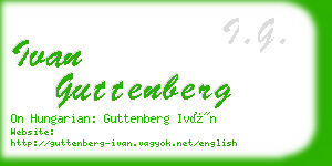 ivan guttenberg business card